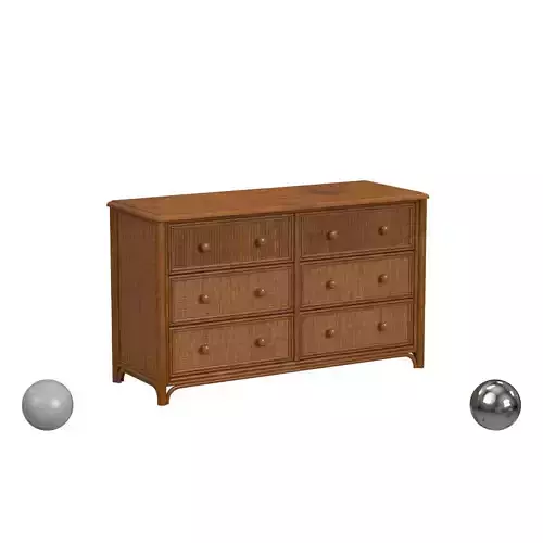 Summer Retreat 6-Drawer Dresser Havana