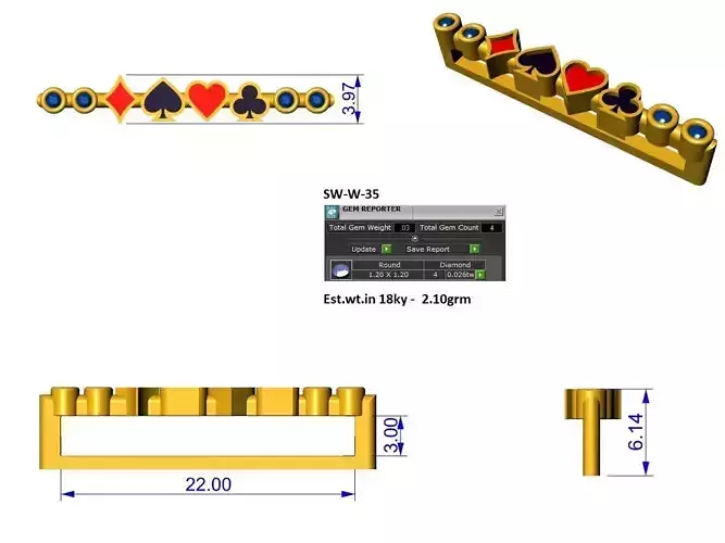 cards apple watch charm