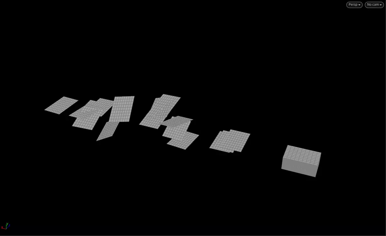 Paper flying animation in Houdini 3D model_0