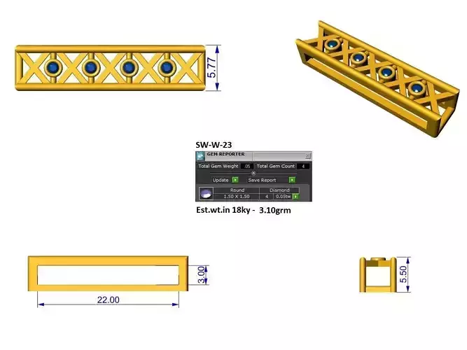 criss cross apple watch charm
