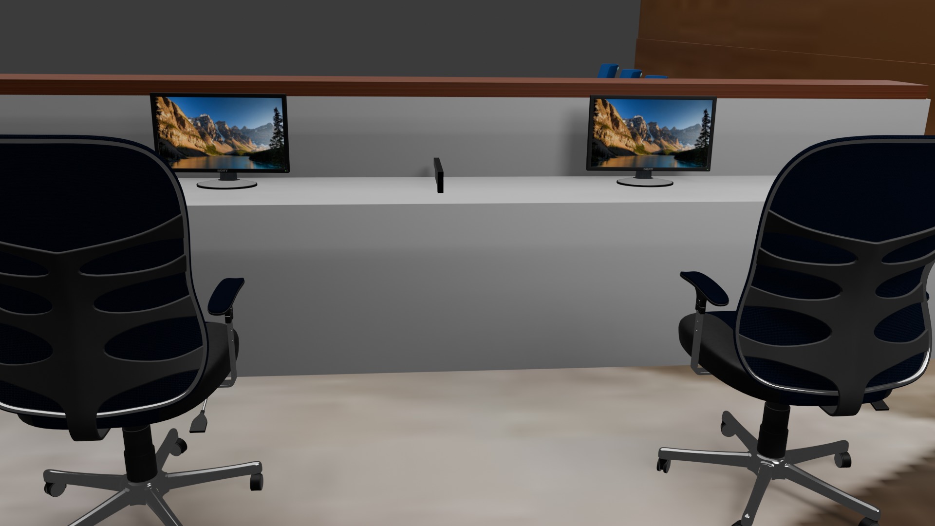 Reception Area 3D model_2