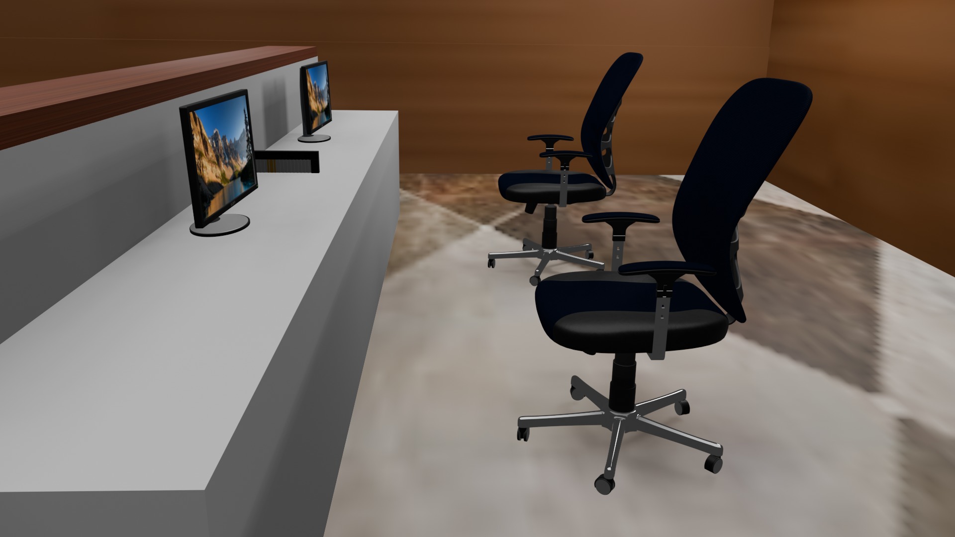 Reception Area 3D model_8