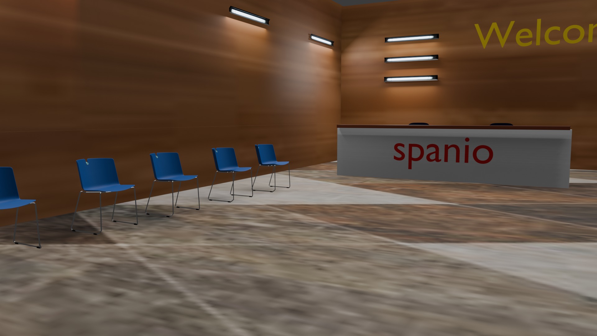 Reception Area 3D model_5