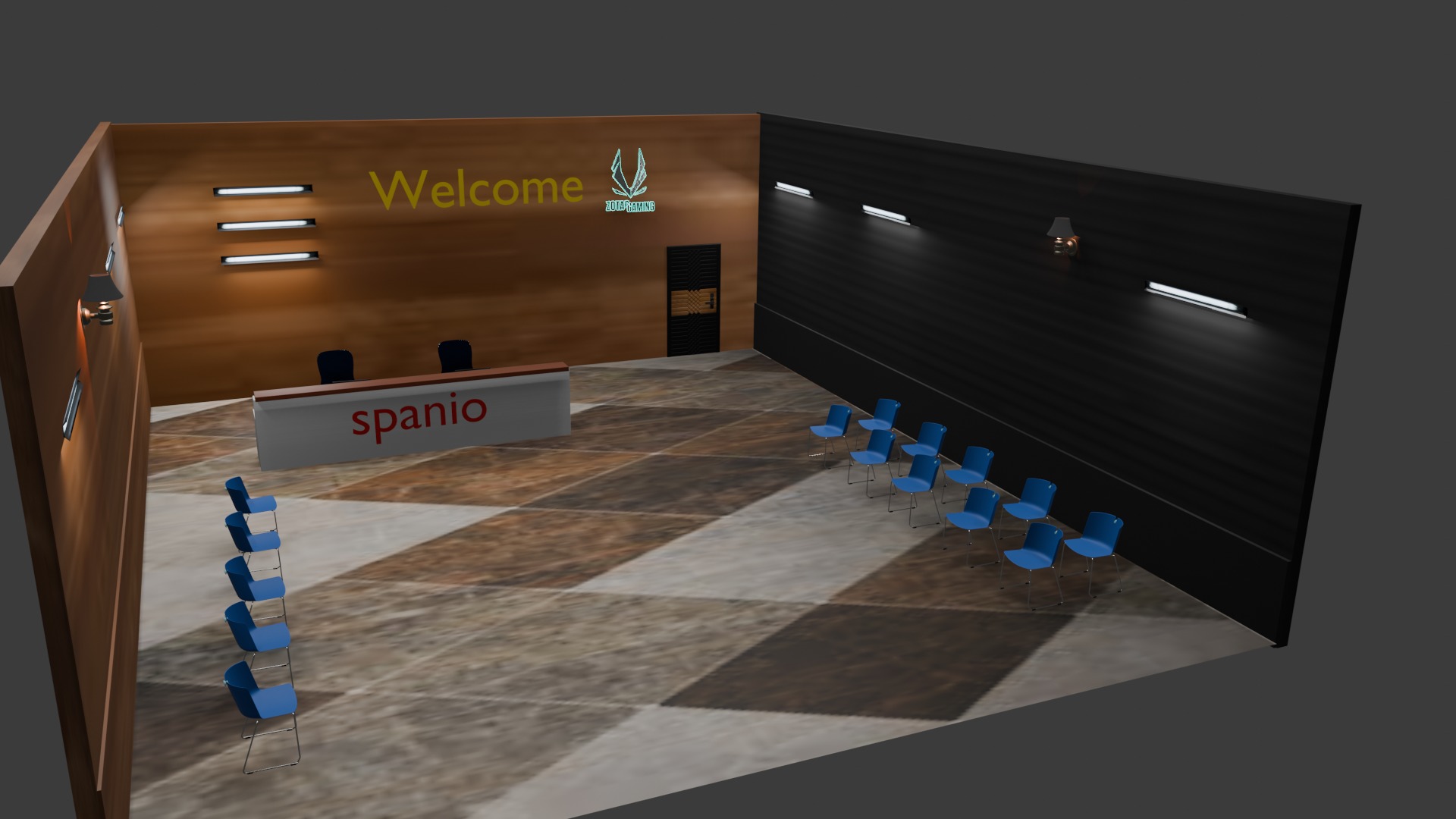 Reception Area 3D model_7