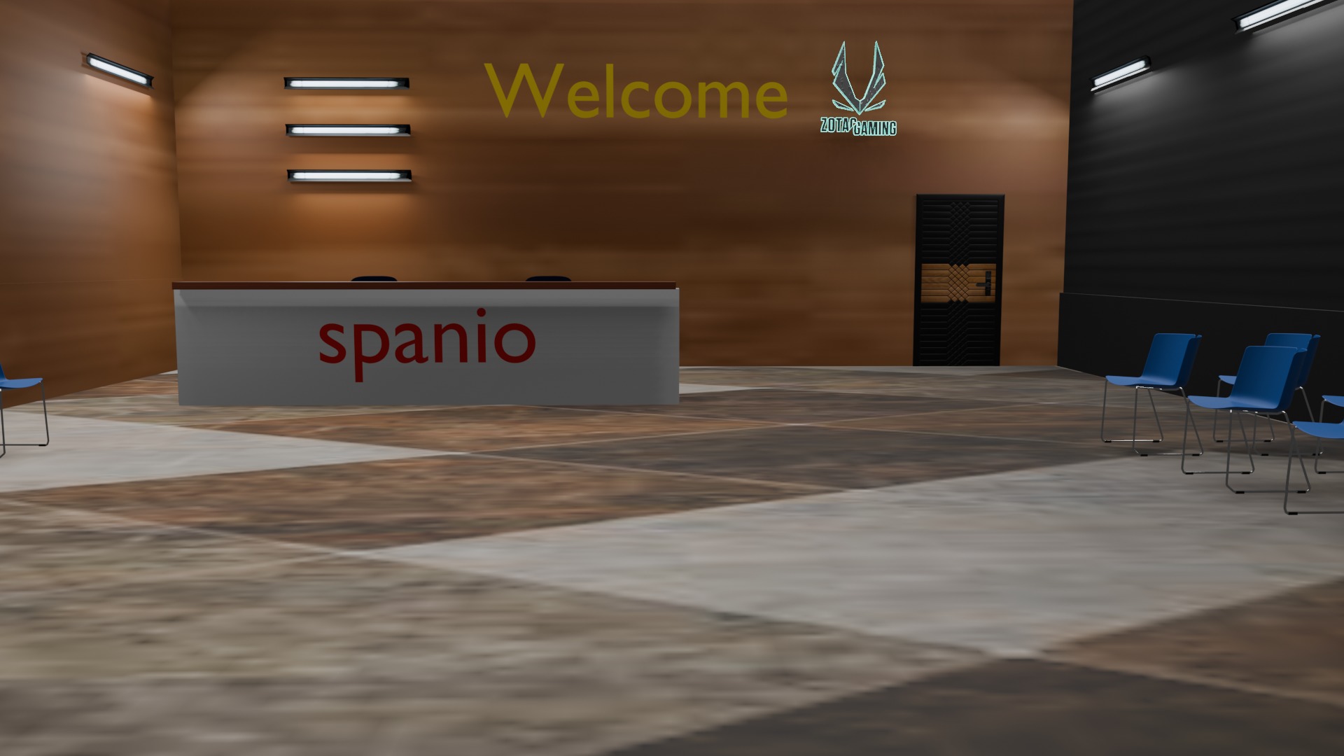 Reception Area 3D model_3