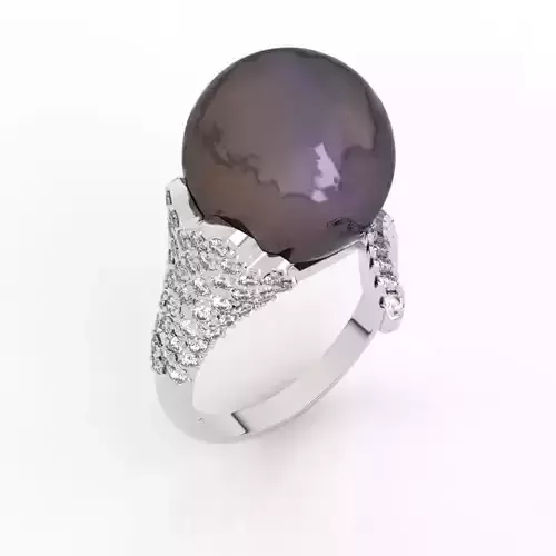 12mm pearl engagement rings