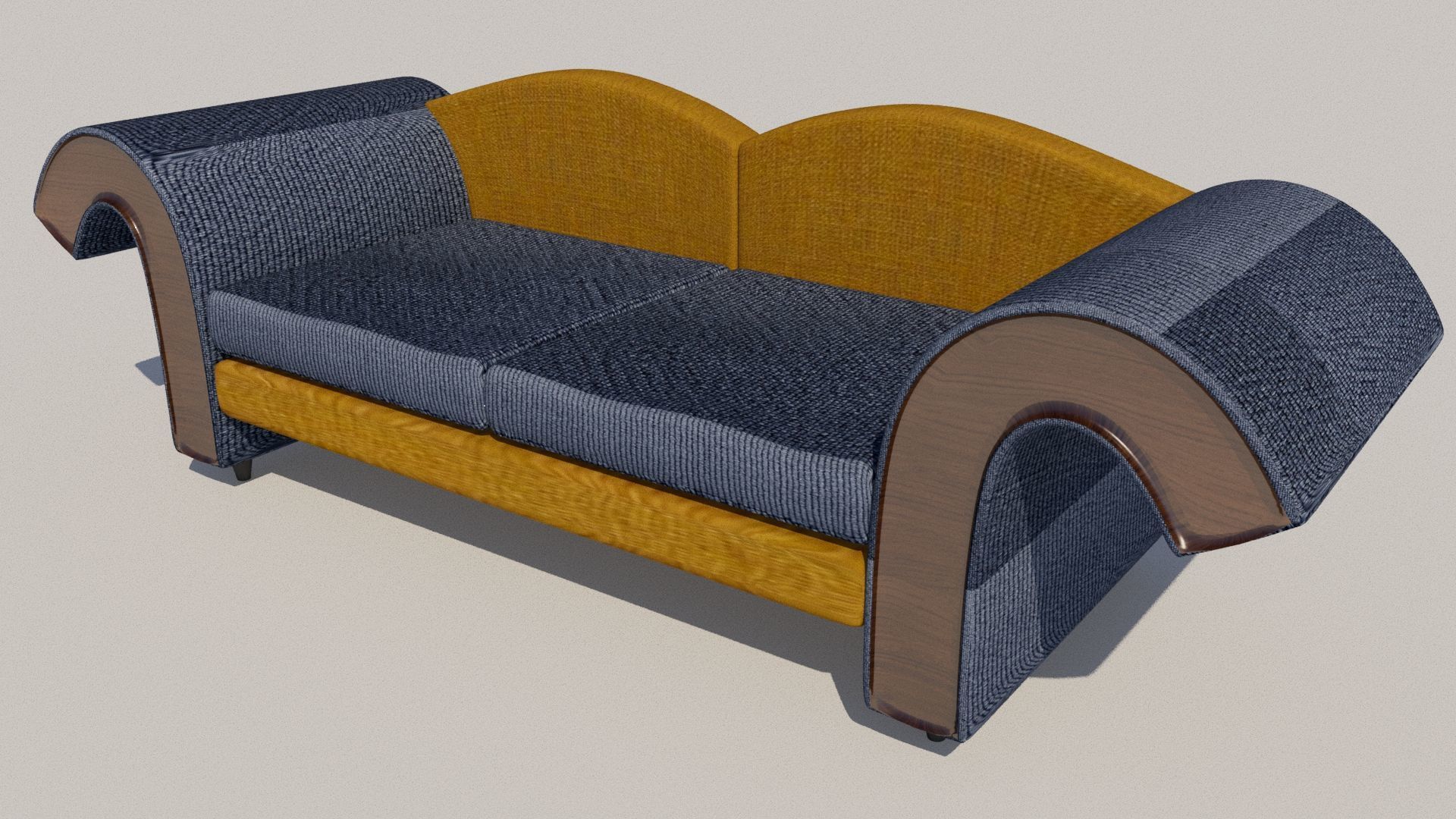 Modern Sofa 3D Model Low-poly 3D model_2