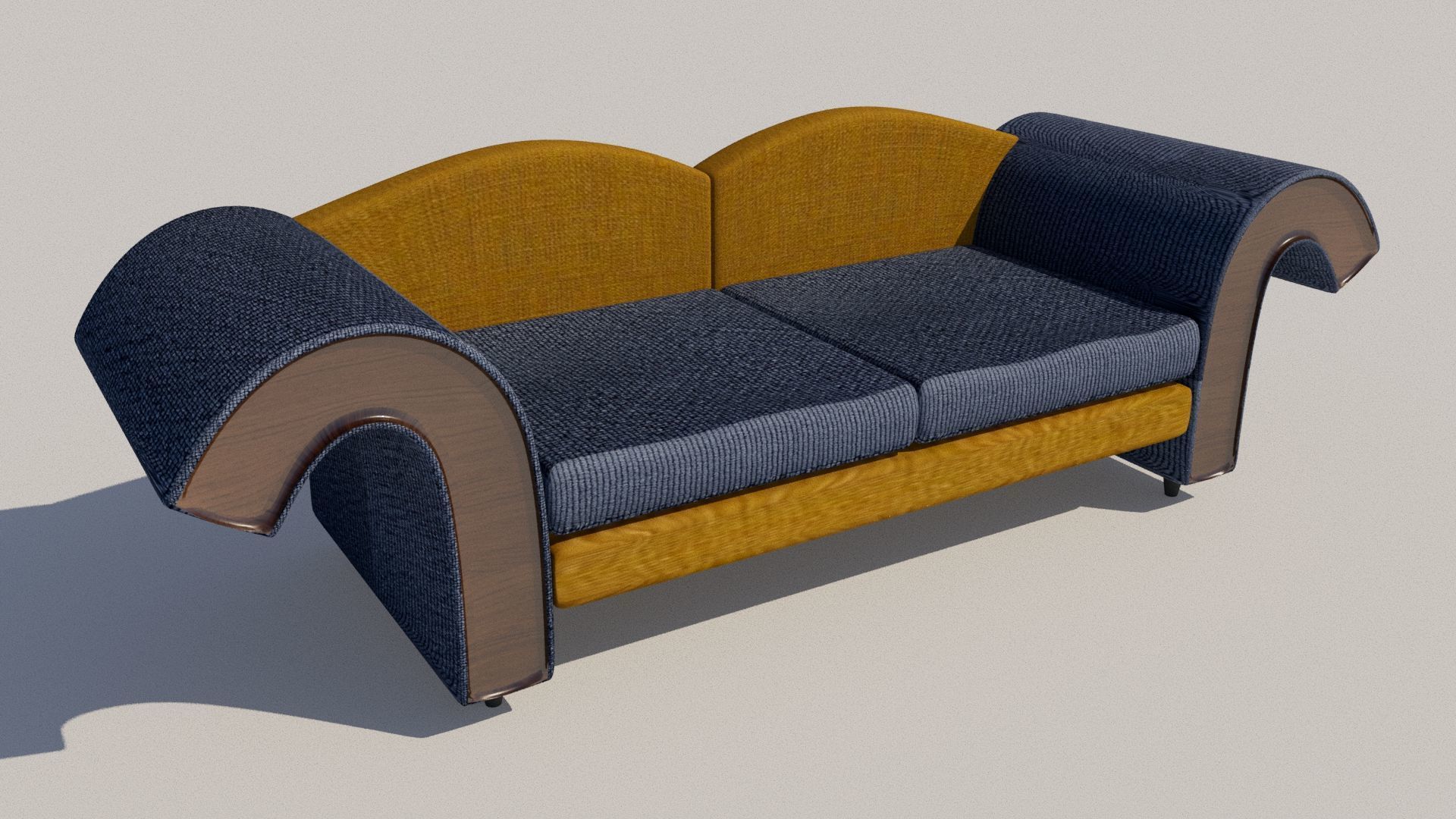 Modern Sofa 3D Model Low-poly 3D model_1