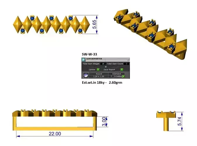 crystal apple watch charm