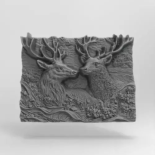deer cnc wall decor 