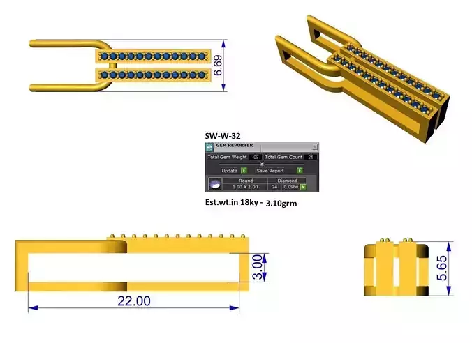 hooked pin apple watch charm