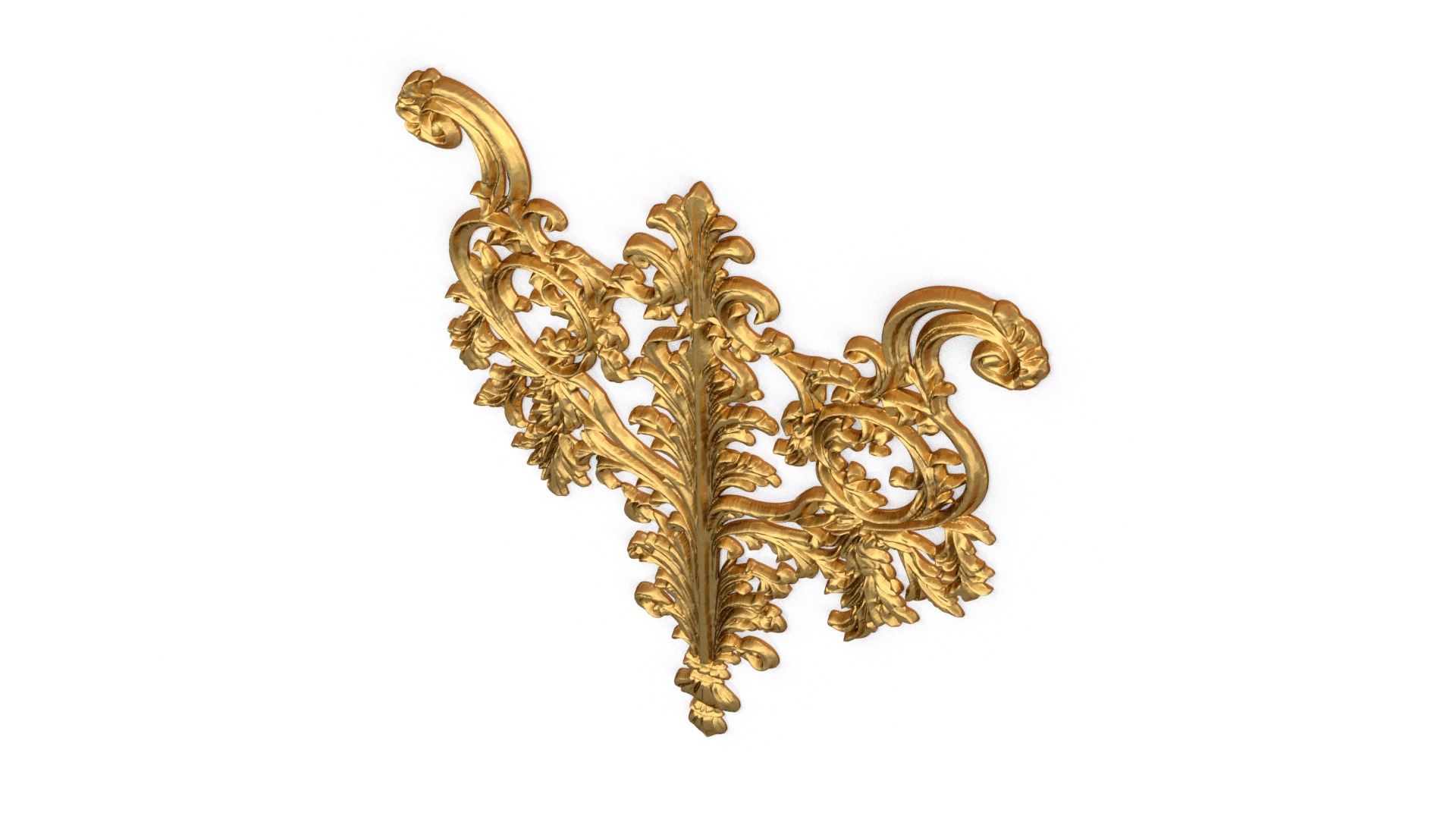Classic decor ornament carved 56 3D model_3