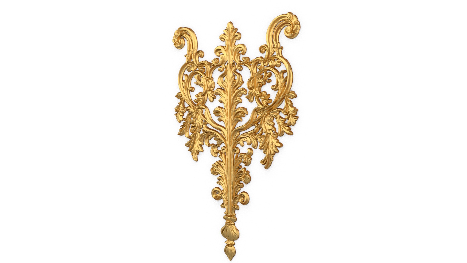 Classic decor ornament carved 56 3D model_1