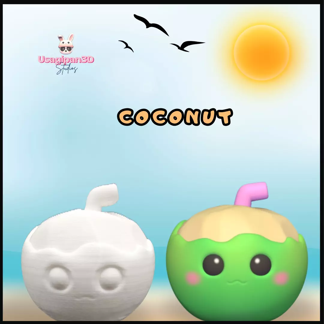 Coconut 3D print model_0