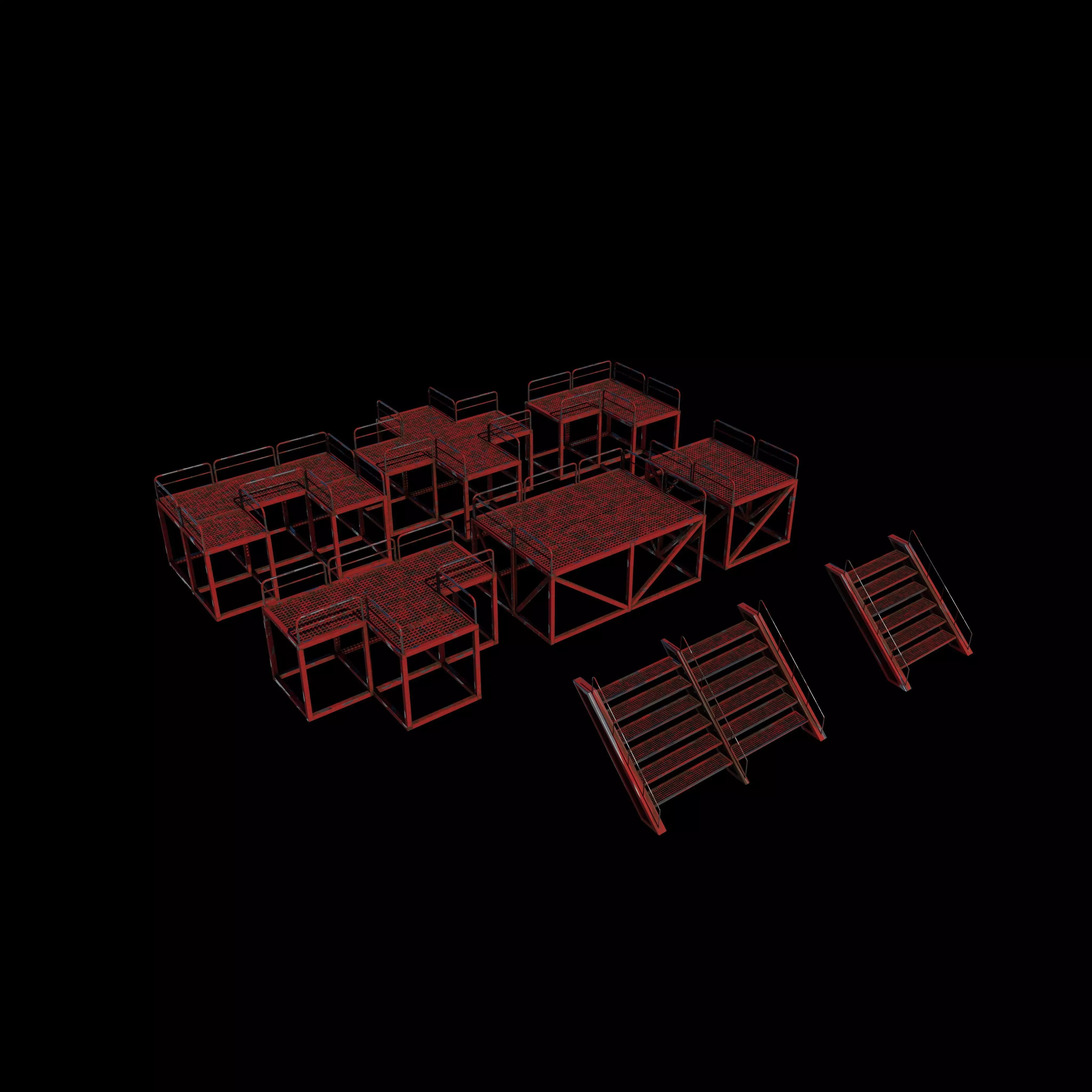 Modular Platform 3D model_0