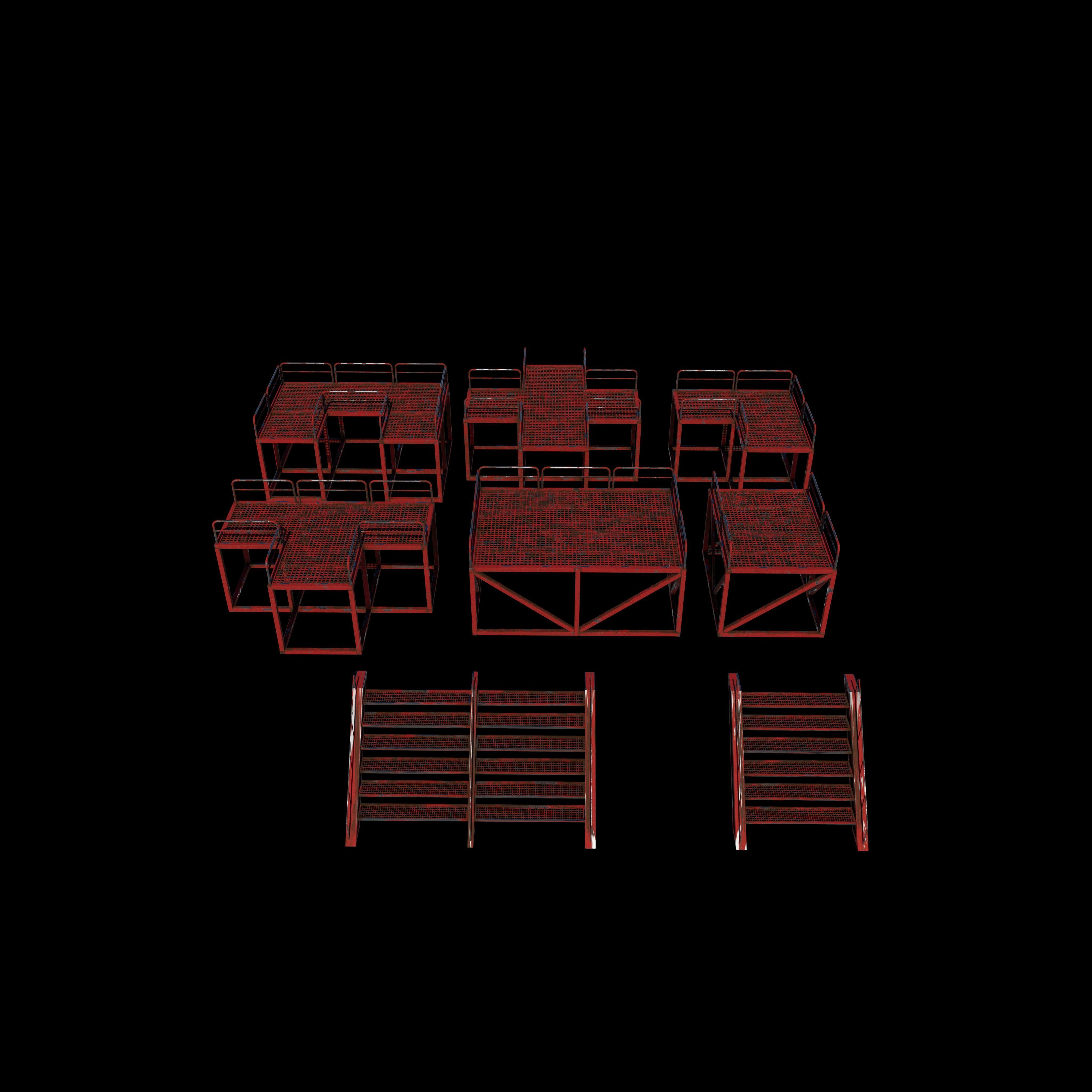 Modular Platform 3D model_3