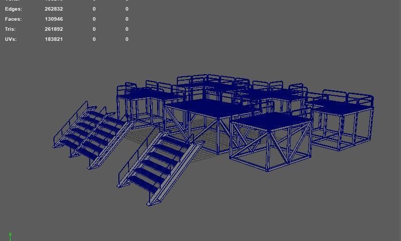 Modular Platform 3D model_14