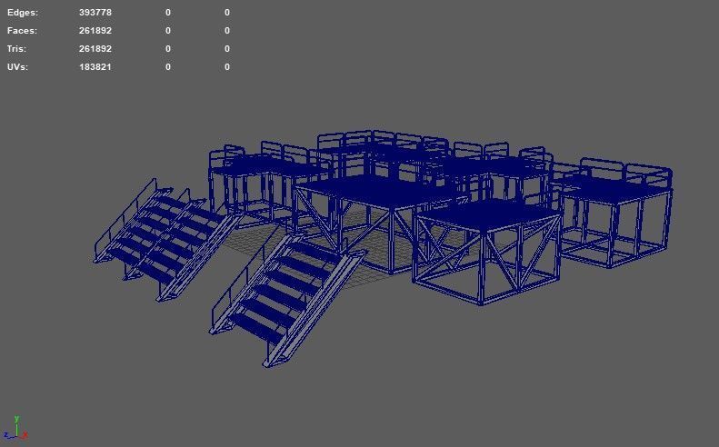 Modular Platform 3D model_13