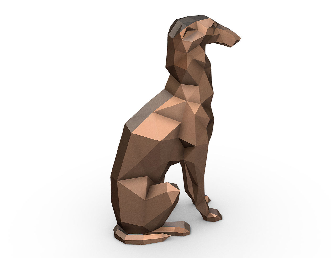 Borzoi model  3D print model_5