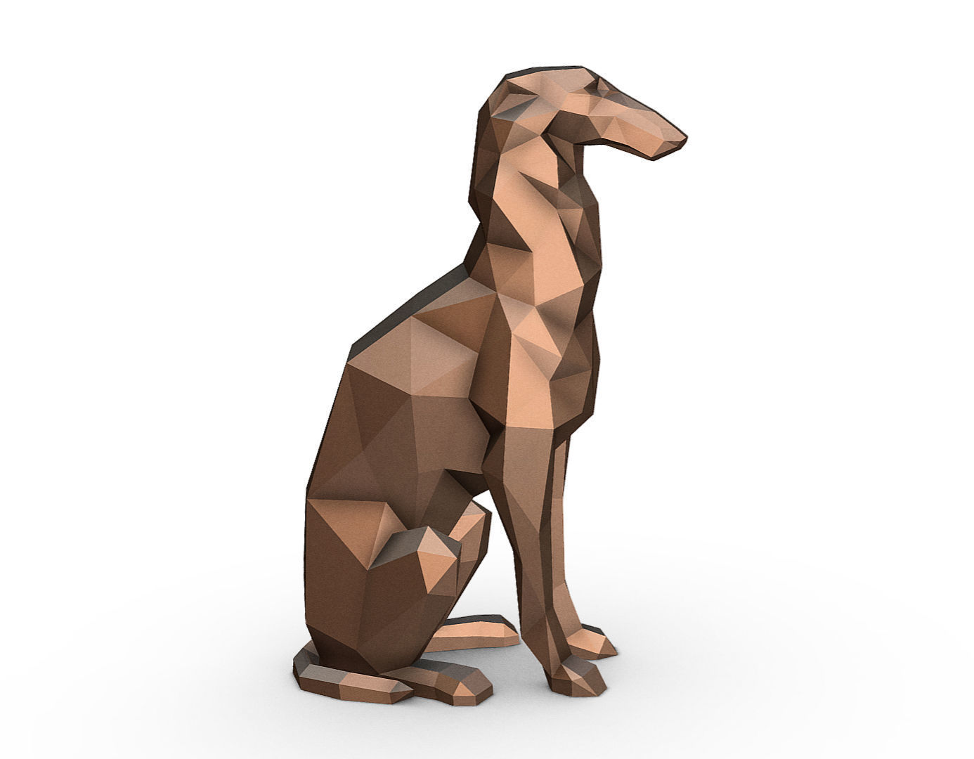 Borzoi model  3D print model_6