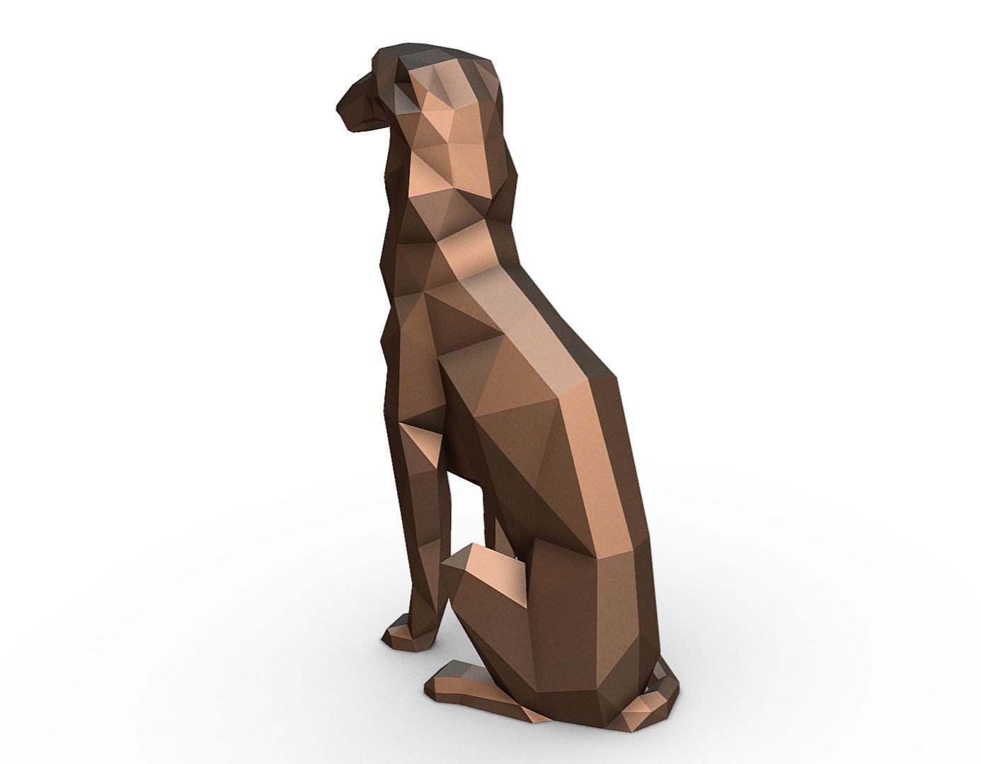 Borzoi model  3D print model_4