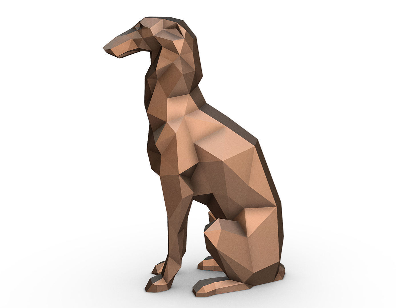Borzoi model  3D print model_3