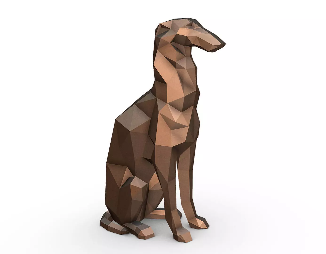 Borzoi model  3D print model_0