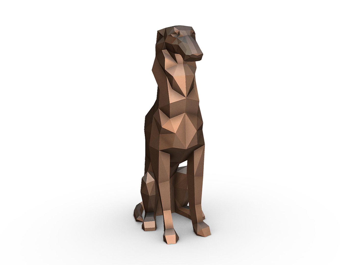 Borzoi model  3D print model_1