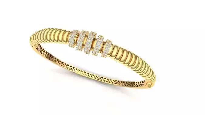 Bracelet jewelry 3d wax resine projet model 3D print 6