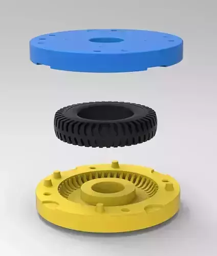 Mold for diecast  tire 7 Scale 1 to 10 and 1 to 14 and 1 to 25