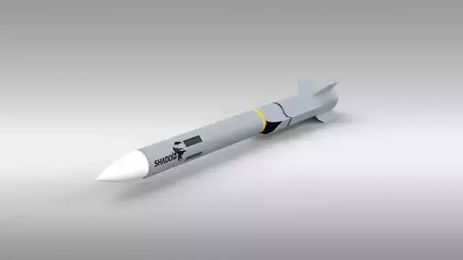 New generation long-range radar missile SHADOW Free low-poly 3D model