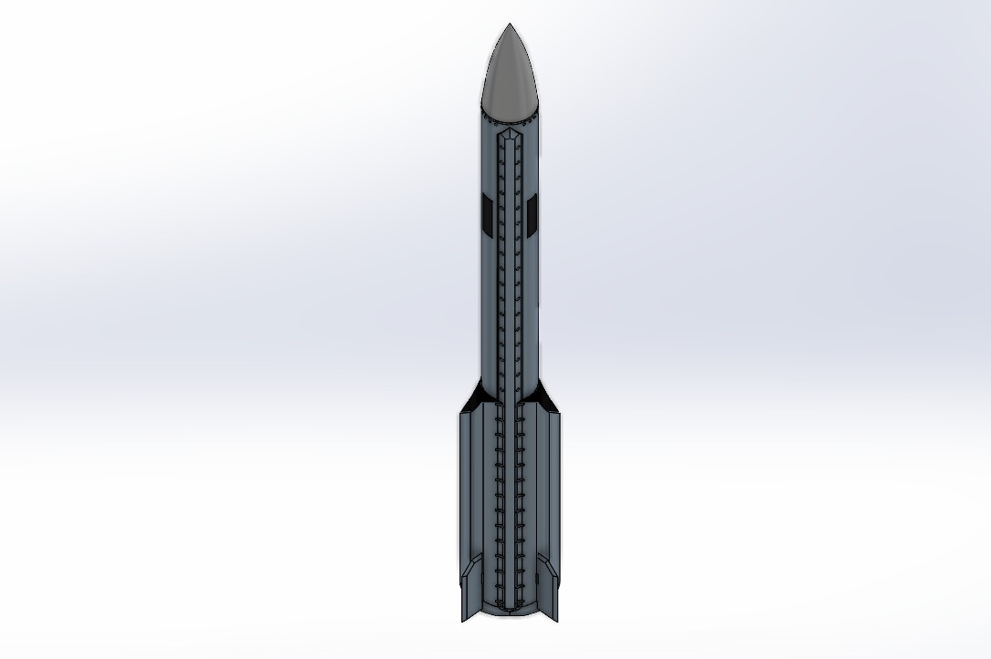 New generation long-range radar missile SHADOW Free low-poly 3D model_7