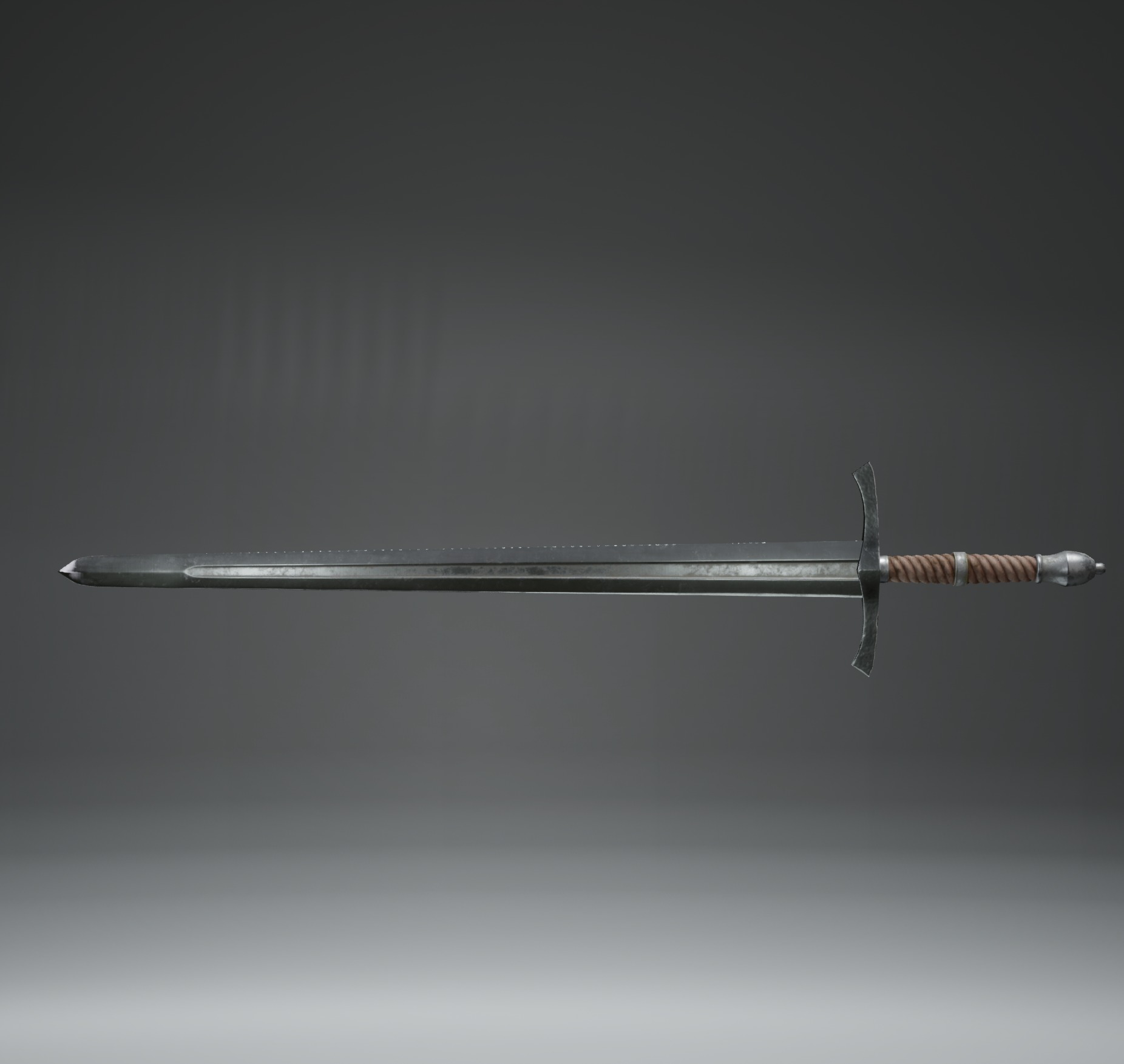 sword Low-poly 3D model_2