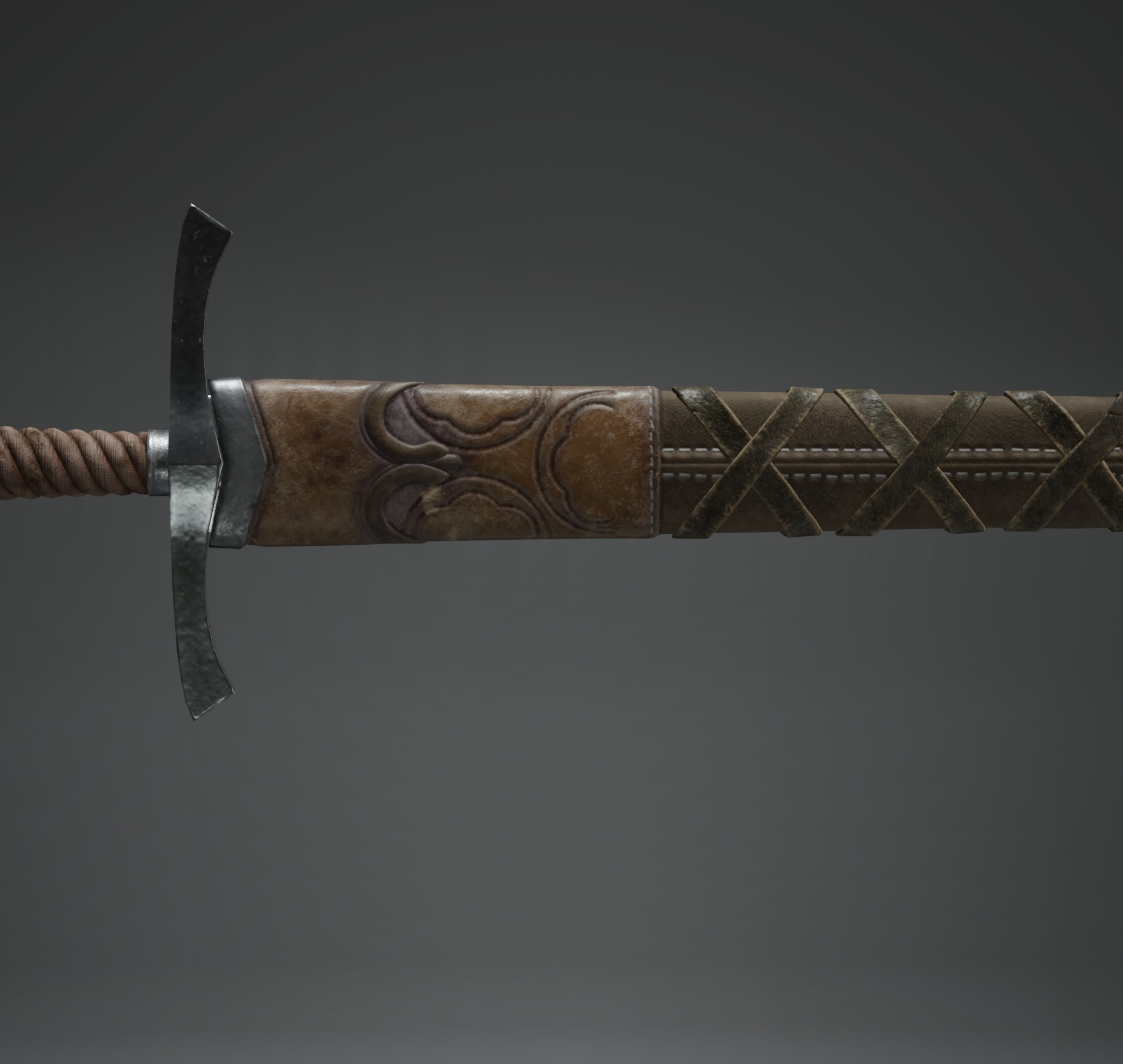 sword Low-poly 3D model_4