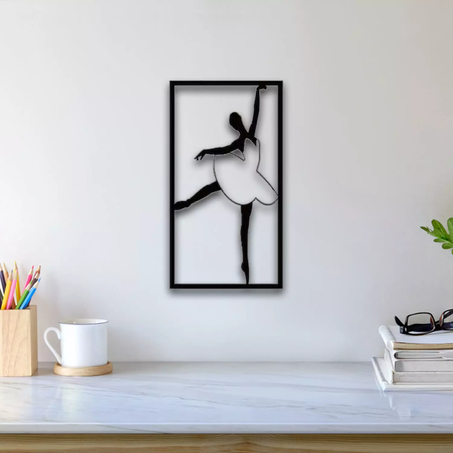 Ballerina Wall Art 3D print model_0