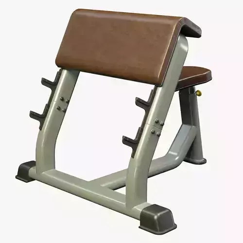 Scott Bench PBR Low-poly 3D model