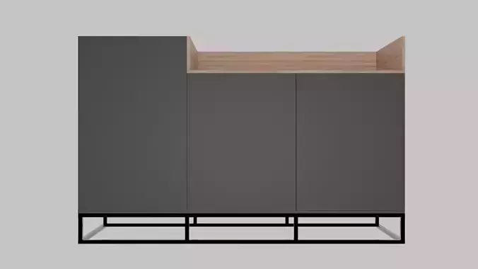 Wooden chest of drawers 03