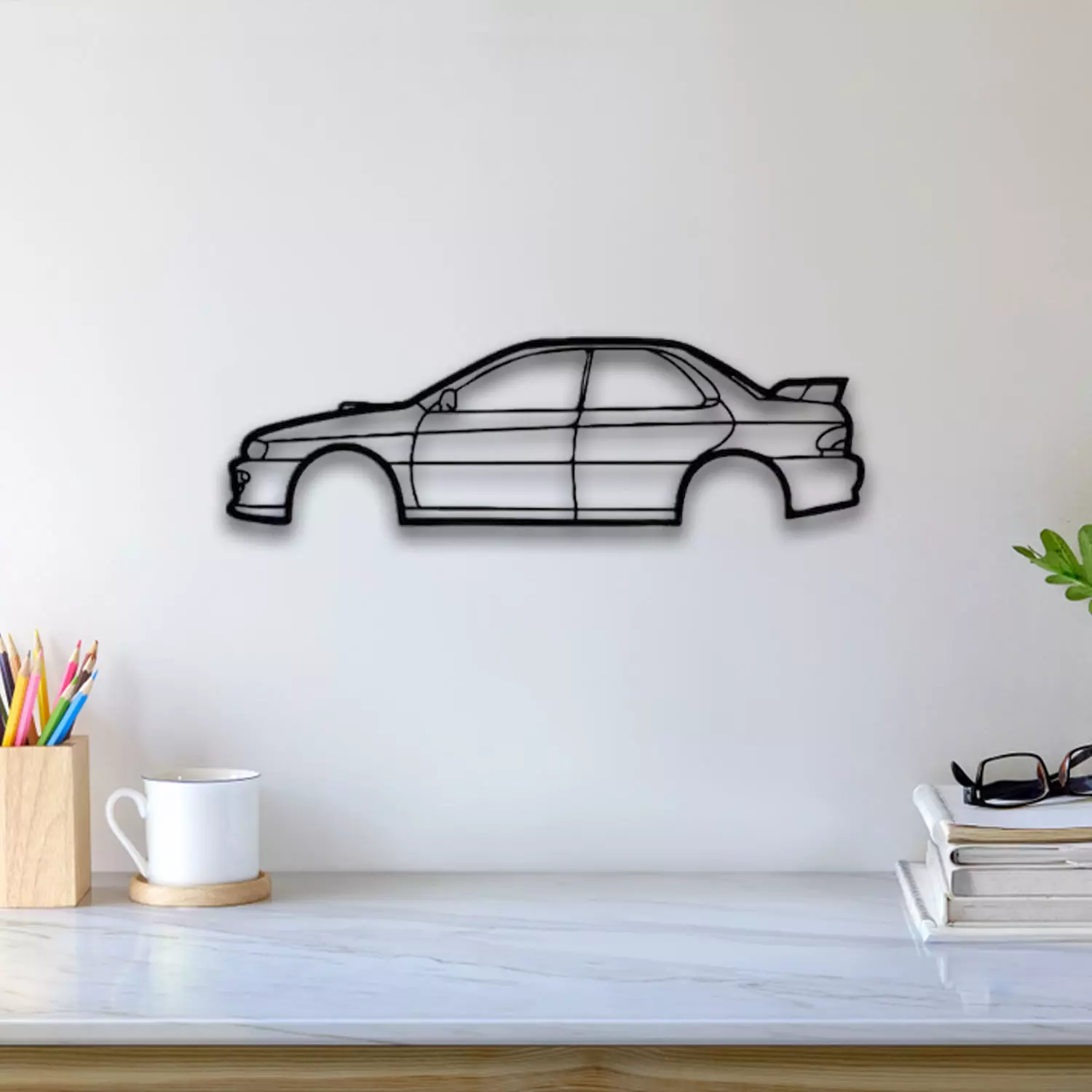 Subaru Impreza Wall Art 3D print model