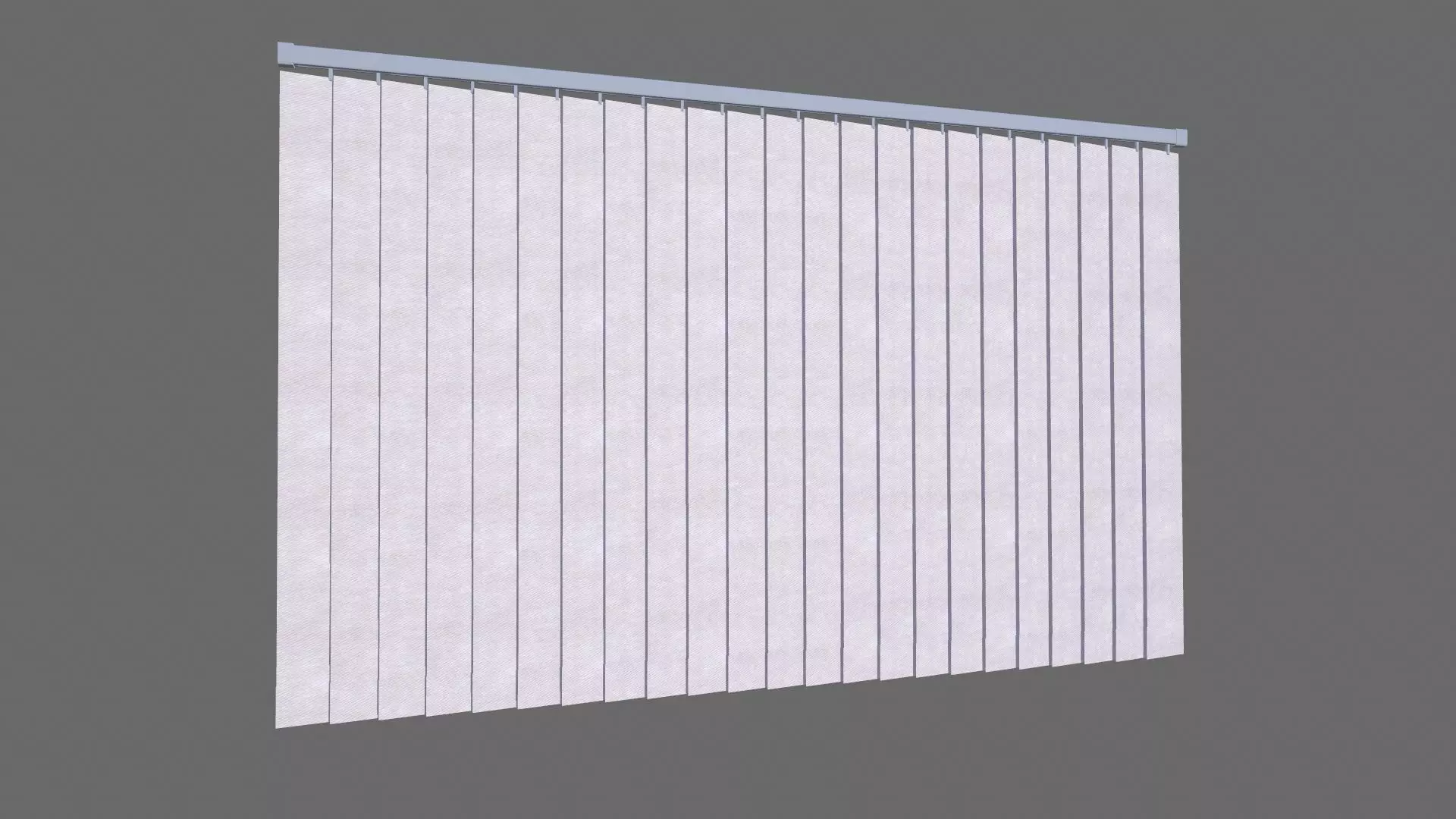 office window curtain Low-poly 3D model_0