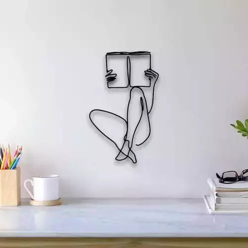 Reading Book Wall Art