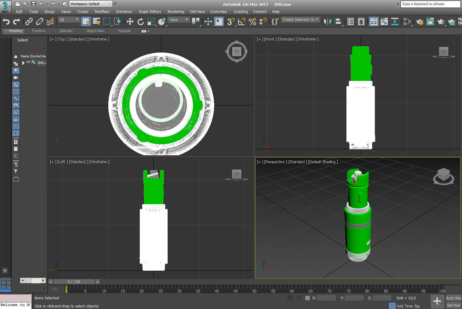 Incendiary mine-grenade ZMG special forces  3Dprintable Moulage 3D model_11