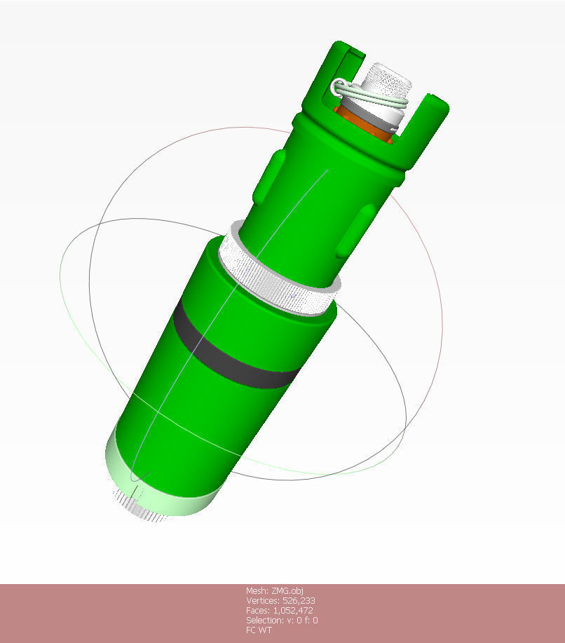 Incendiary mine-grenade ZMG special forces  3Dprintable Moulage 3D model_12