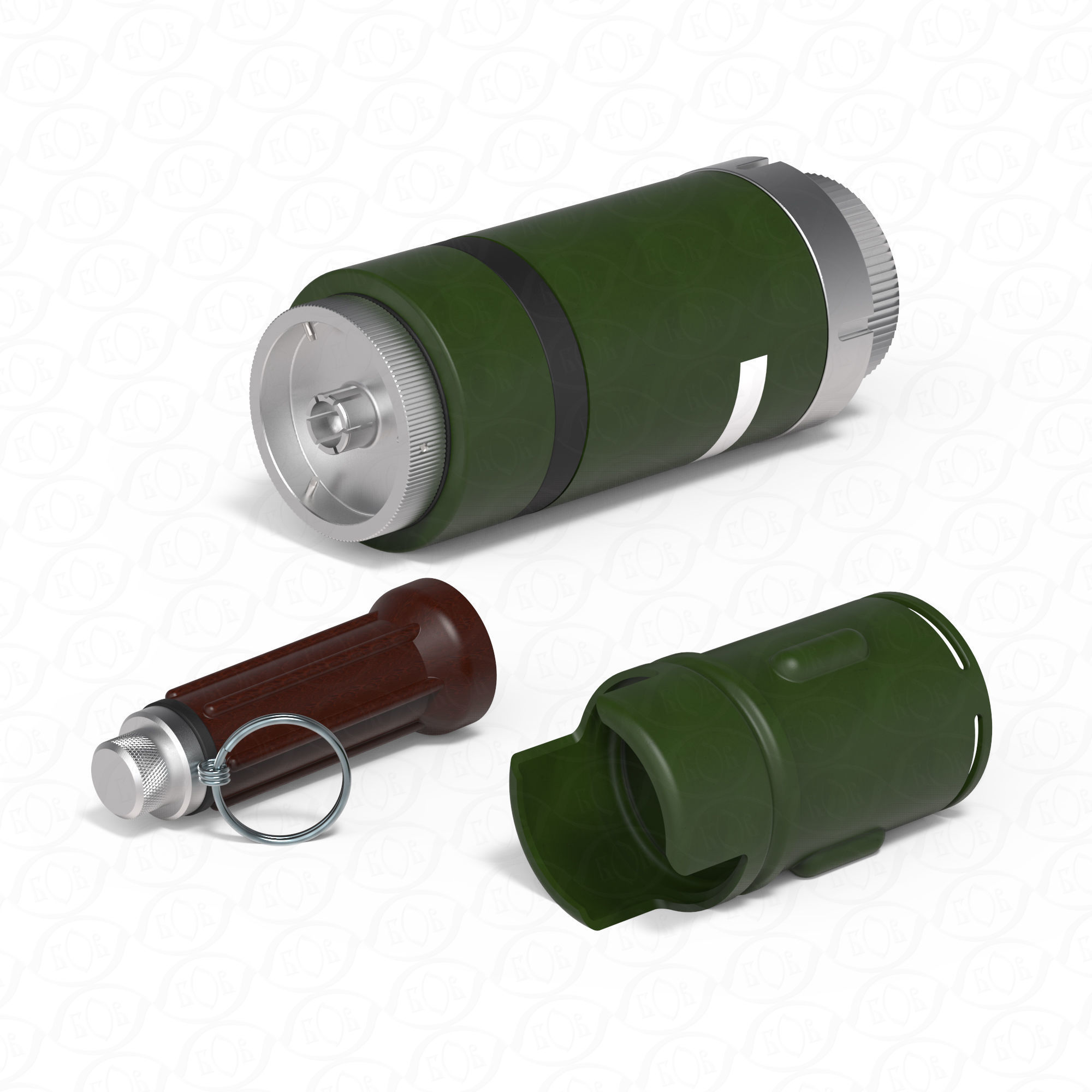 Incendiary mine-grenade ZMG special forces  3Dprintable Moulage 3D model_2