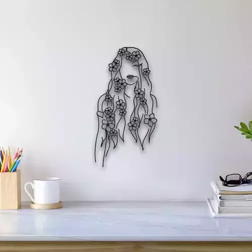 Flower Hair Wall Art