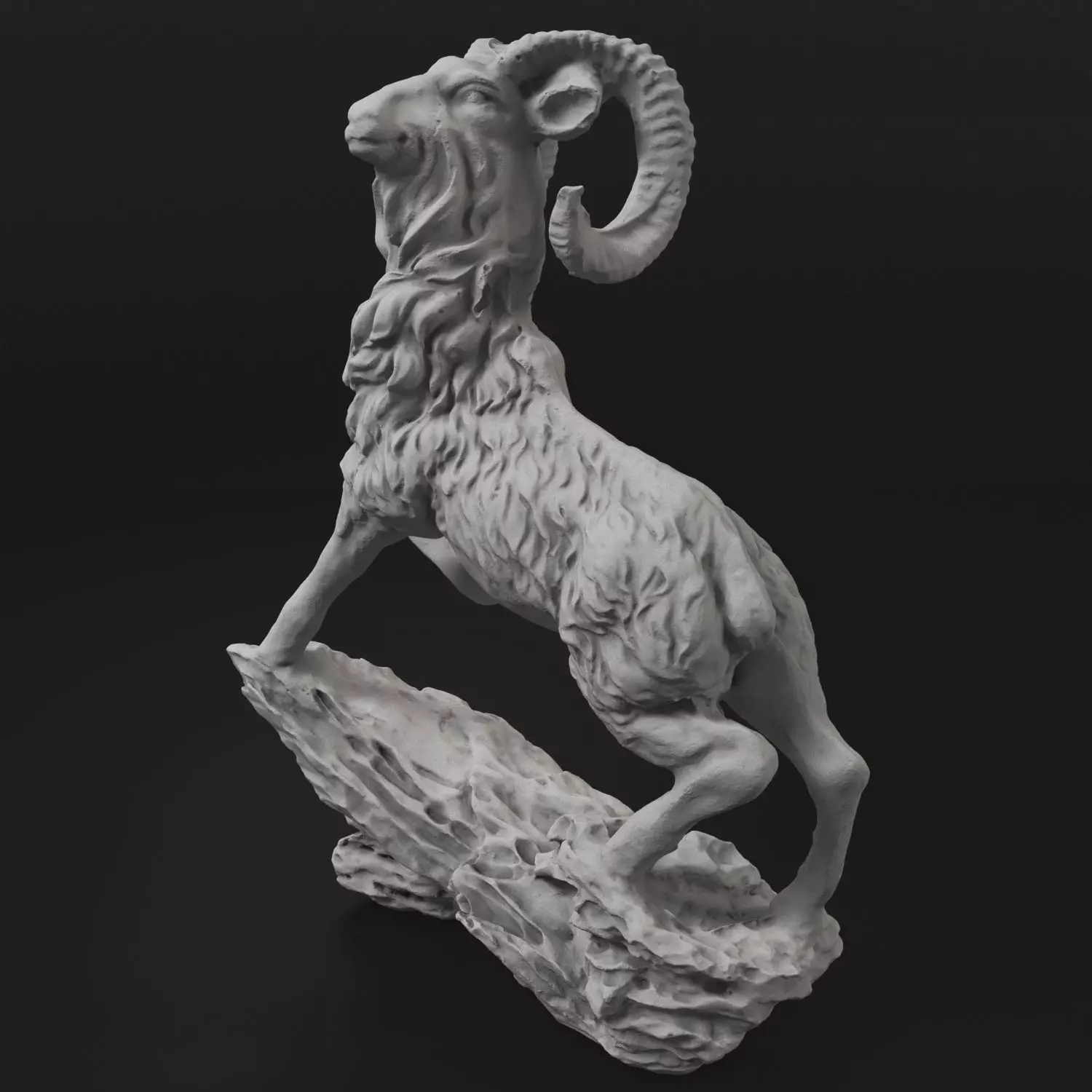 goat statue Free 3D print model