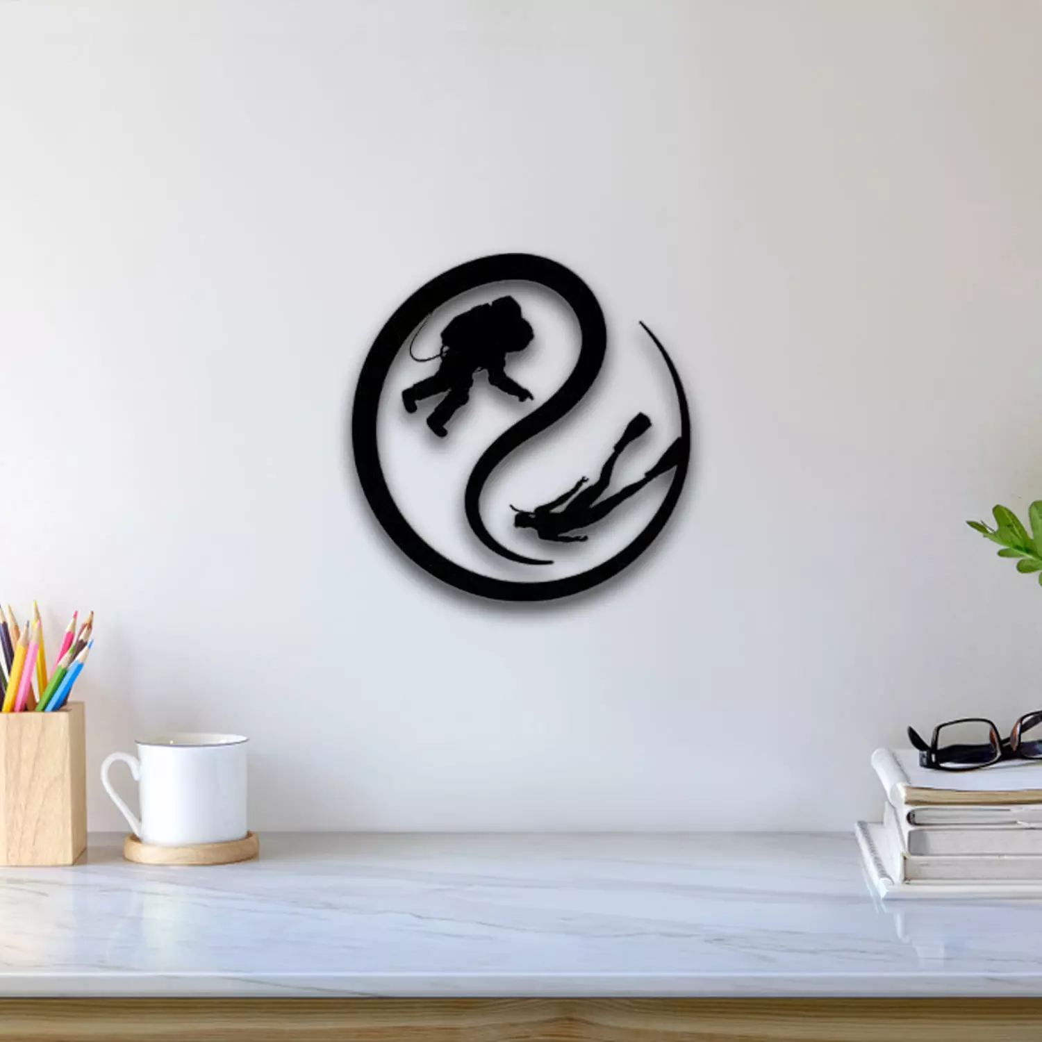 Diver Wall Art 3D print model