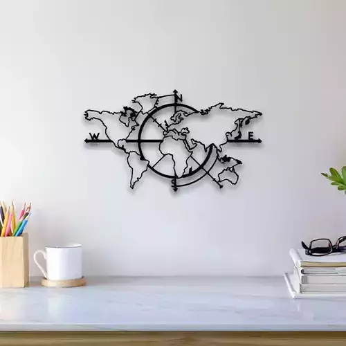 World Map Wall Art
