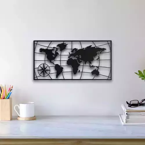 World Map Wall Art