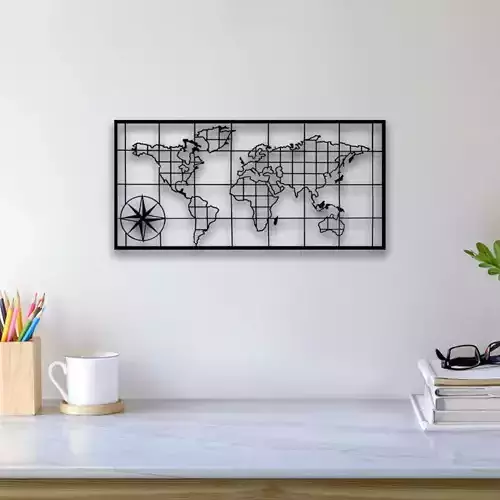World Map Wall Art