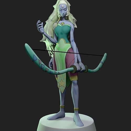 Opal Fusion   Sculpture Steven Universe Fan Art 3D print model